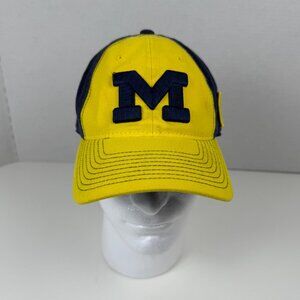 Adidas University Of Michigan Baseball Hat Women's L/XL Yellow & Navy